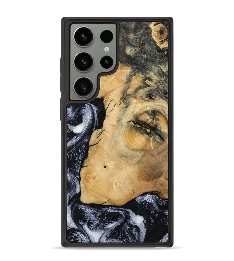 Galaxy S23 Ultra Wood Phone Case - Derick (Black & White, 794568)