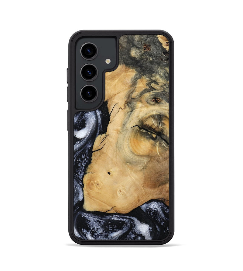 Galaxy S24 Wood Phone Case - Derick (Black & White, 794568)
