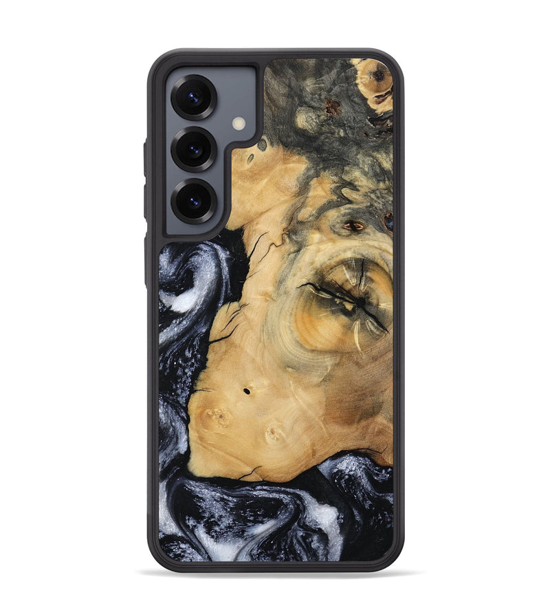 Galaxy S25 Plus Wood Phone Case - Derick (Black & White, 794568)