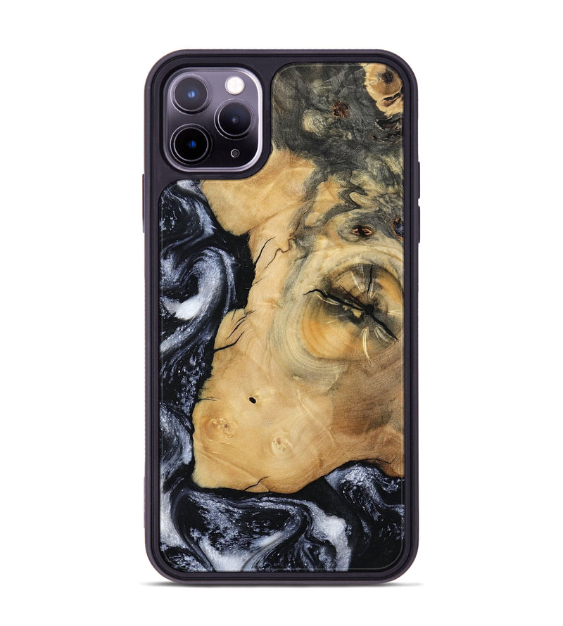 iPhone 11 Pro Max Wood Phone Case - Derick (Black & White, 794568)