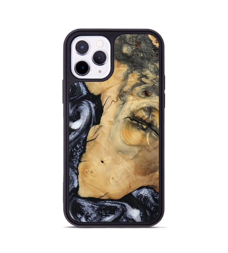 iPhone 11 Pro Wood Phone Case - Derick (Black & White, 794568)