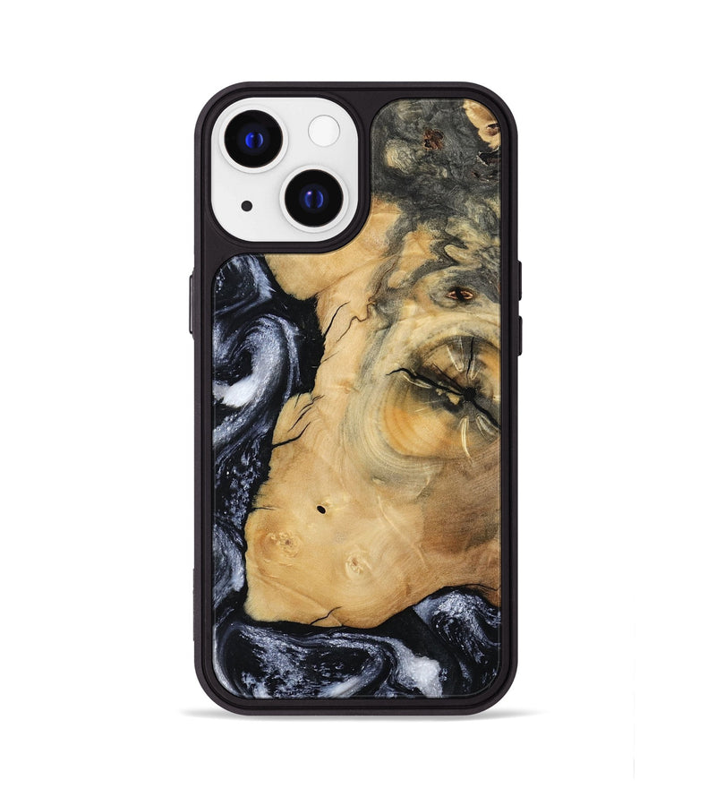 iPhone 13 Wood Phone Case - Derick (Black & White, 794568)