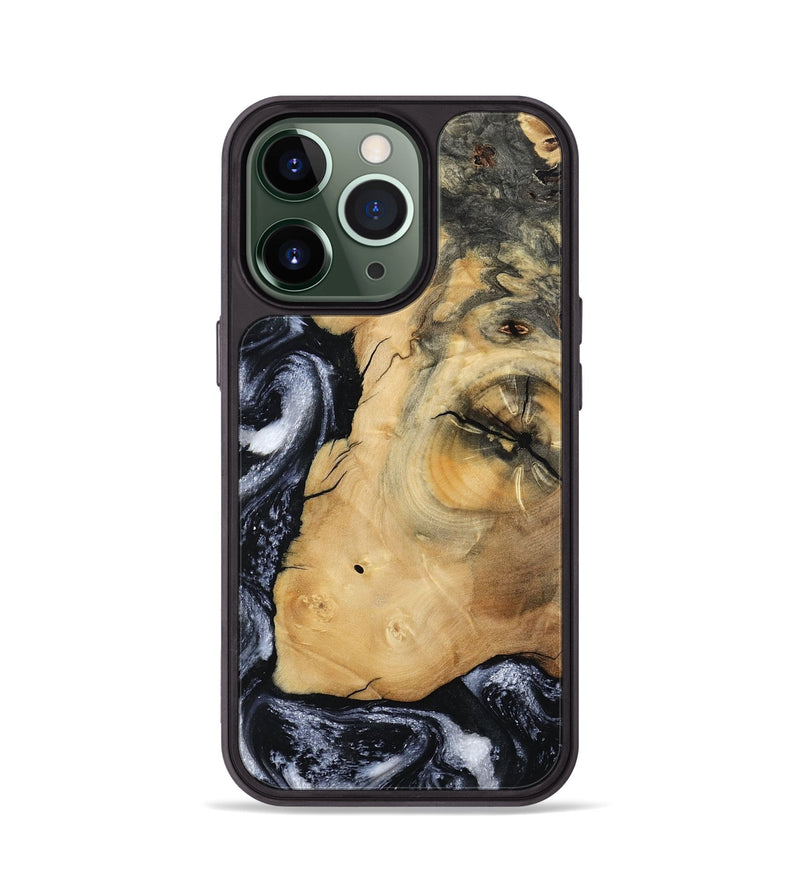 iPhone 13 Pro Wood Phone Case - Derick (Black & White, 794568)