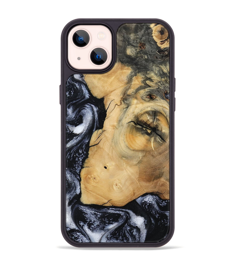 iPhone 14 Plus Wood Phone Case - Derick (Black & White, 794568)