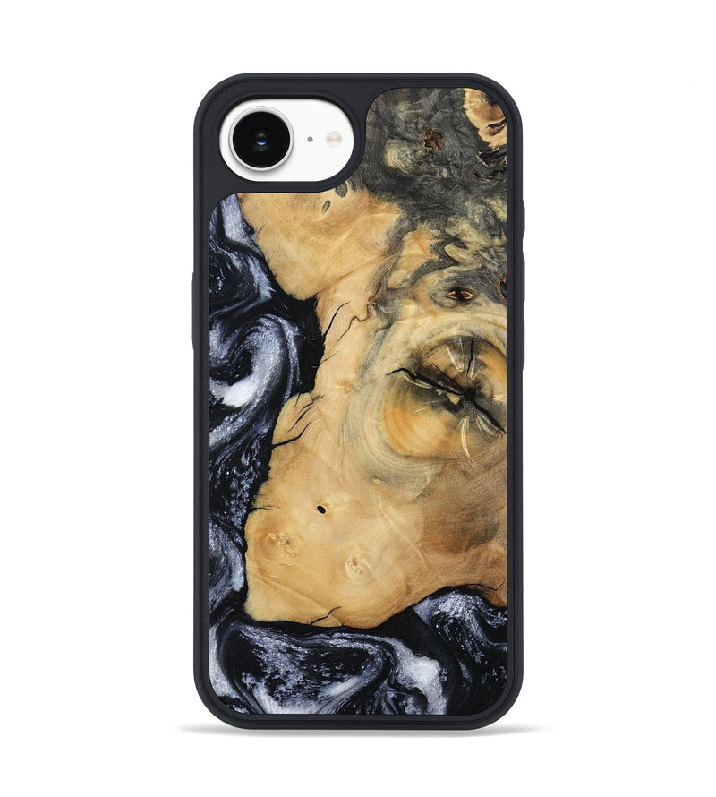 iPhone 16e Wood Phone Case - Derick (Black & White, 794568)