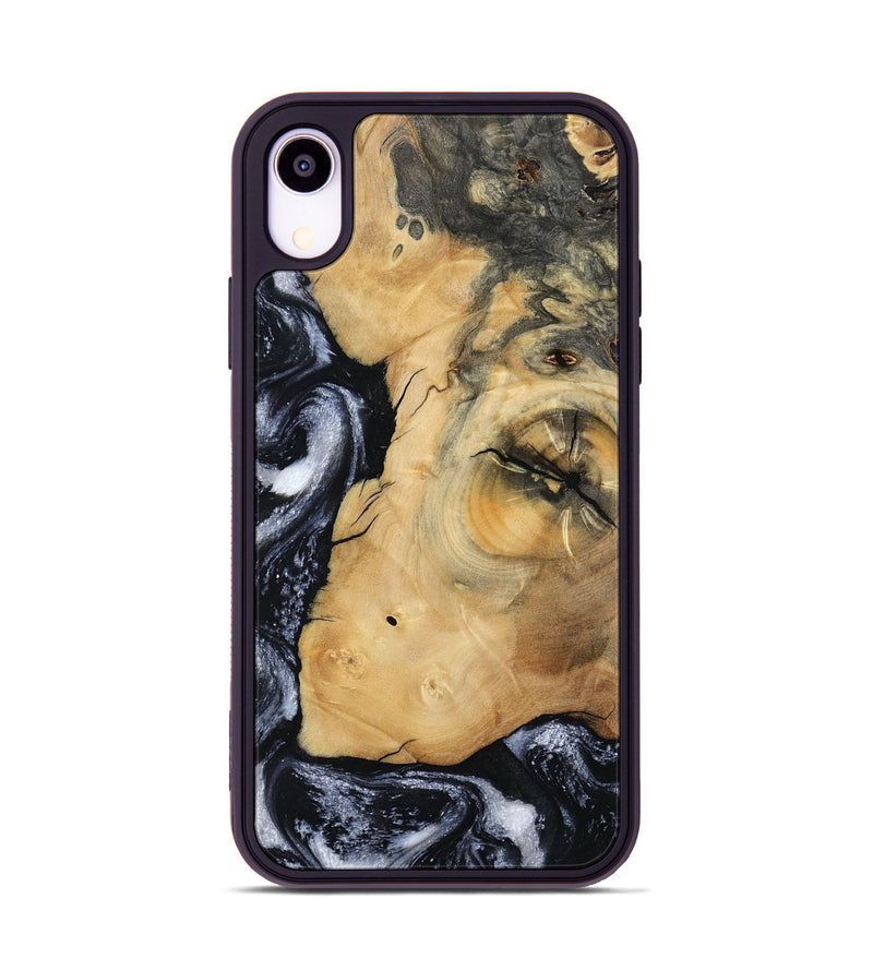 iPhone Xr Wood Phone Case - Derick (Black & White, 794568)