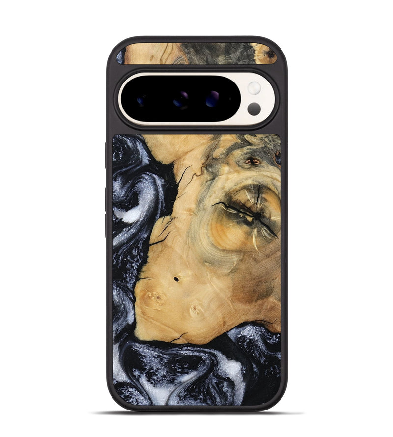 Pixel 9 Pro Wood Phone Case - Derick (Black & White, 794568)