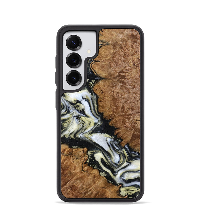 Galaxy S25 Wood Phone Case - Beatriz (Black & White, 794571)