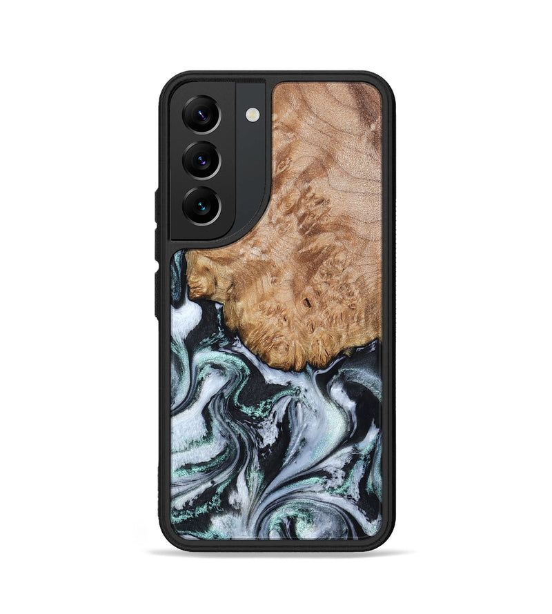 Galaxy S22 Wood Phone Case - Lillie (Black & White, 794573)