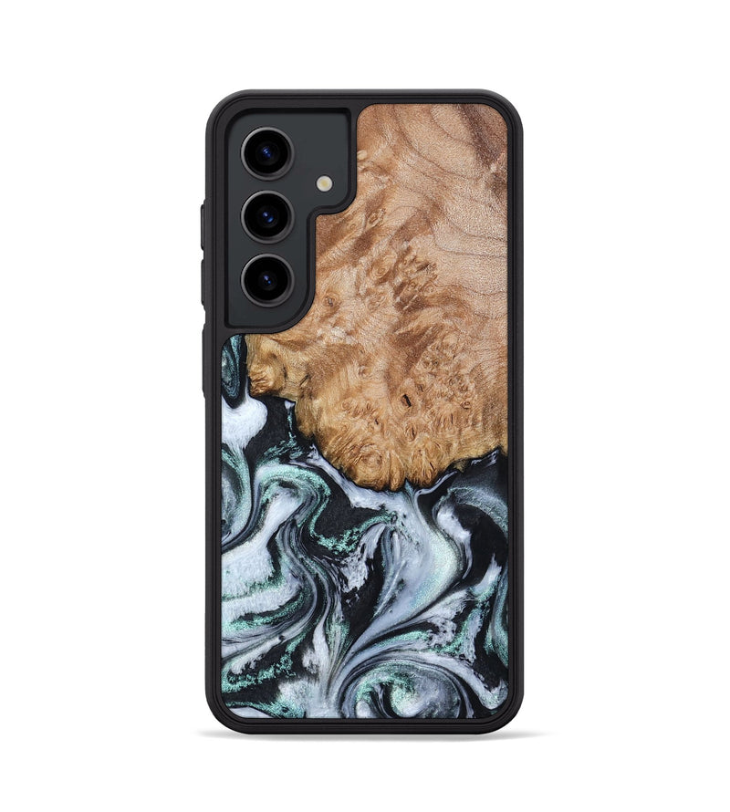 Galaxy S24 Wood Phone Case - Lillie (Black & White, 794573)