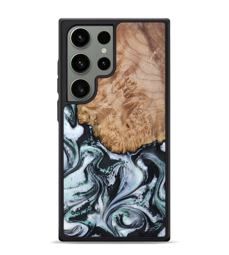 Galaxy S24 Ultra Wood Phone Case - Lillie (Black & White, 794573)