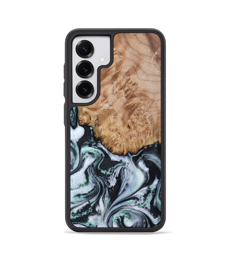 Galaxy S25 Wood Phone Case - Lillie (Black & White, 794573)