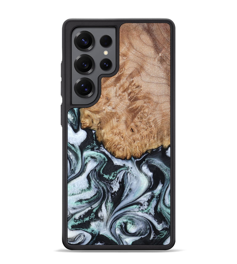 Galaxy S25 Ultra Wood Phone Case - Lillie (Black & White, 794573)