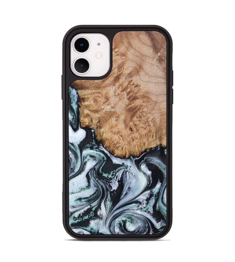 iPhone 11 Wood Phone Case - Lillie (Black & White, 794573)