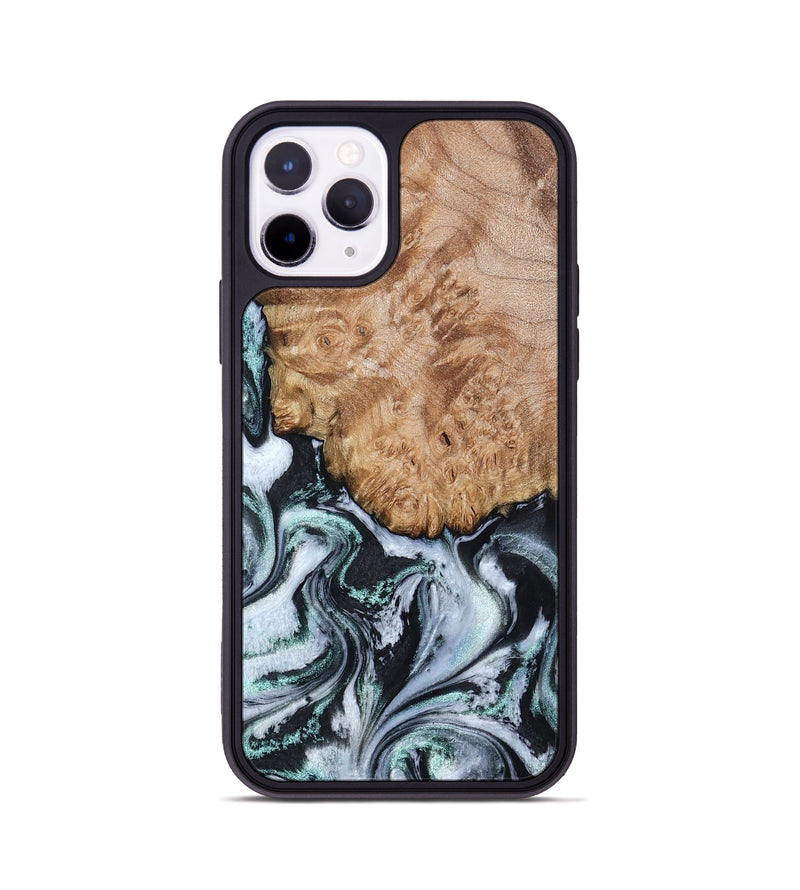 iPhone 11 Pro Wood Phone Case - Lillie (Black & White, 794573)