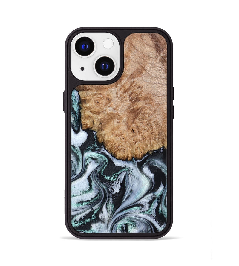 iPhone 13 Wood Phone Case - Lillie (Black & White, 794573)