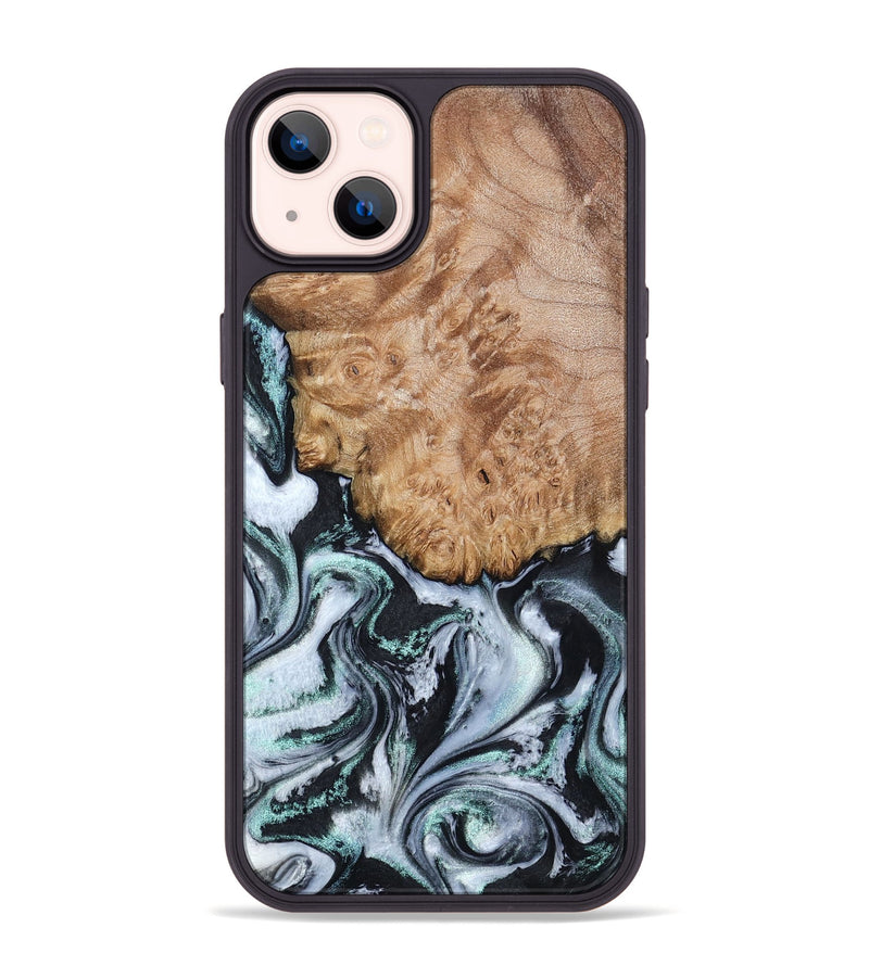 iPhone 14 Plus Wood Phone Case - Lillie (Black & White, 794573)