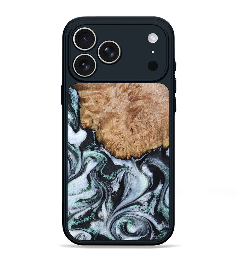iPhone 17 Pro Max Wood Phone Case - Lillie (Black & White, 794573)