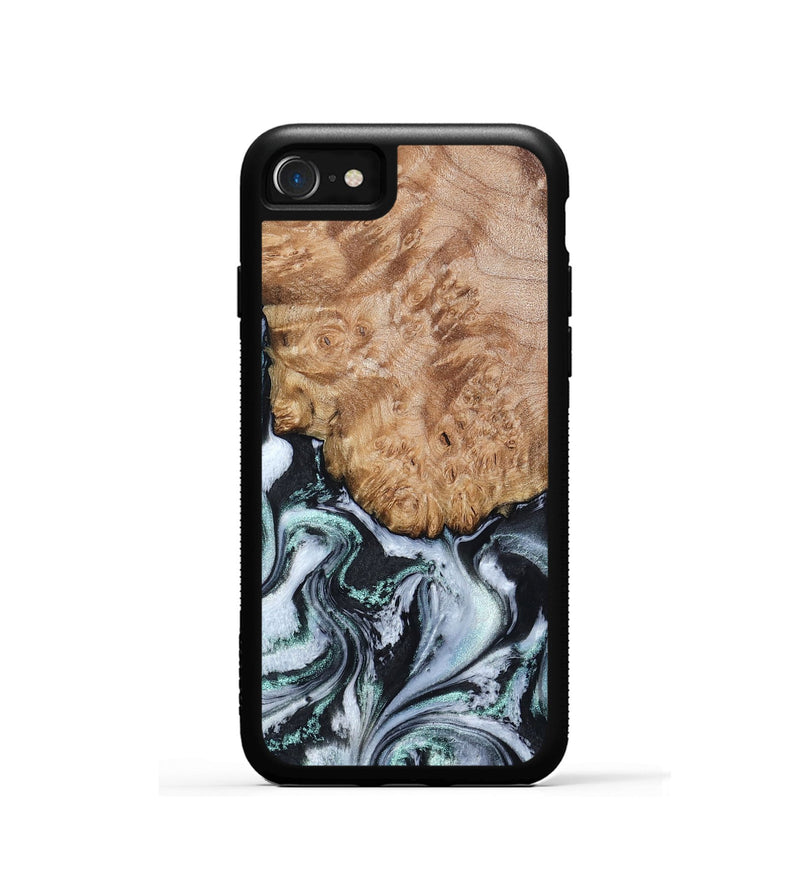 iPhone SE Wood Phone Case - Lillie (Black & White, 794573)