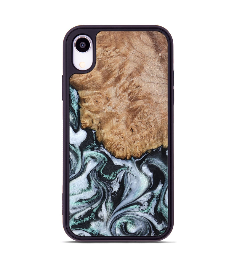 iPhone Xr Wood Phone Case - Lillie (Black & White, 794573)