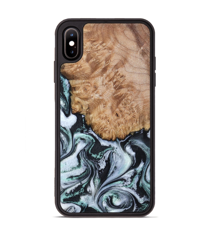 iPhone Xs Max Wood Phone Case - Lillie (Black & White, 794573)
