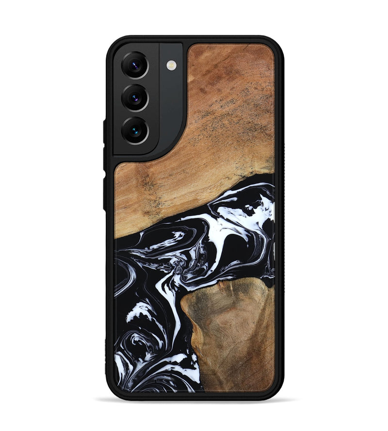 Galaxy S22 Plus Wood Phone Case - Astrid (Black & White, 794575)