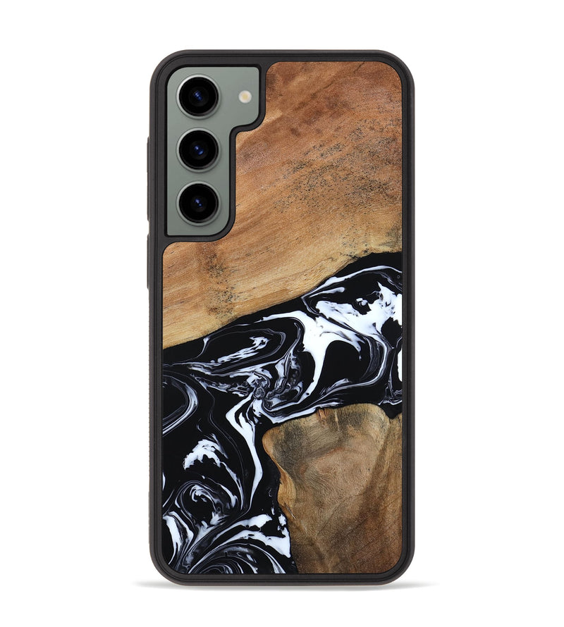 Galaxy S23 Plus Wood Phone Case - Astrid (Black & White, 794575)