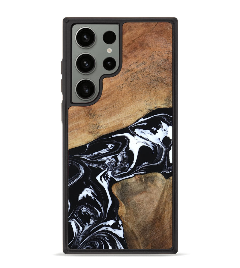Galaxy S23 Ultra Wood Phone Case - Astrid (Black & White, 794575)