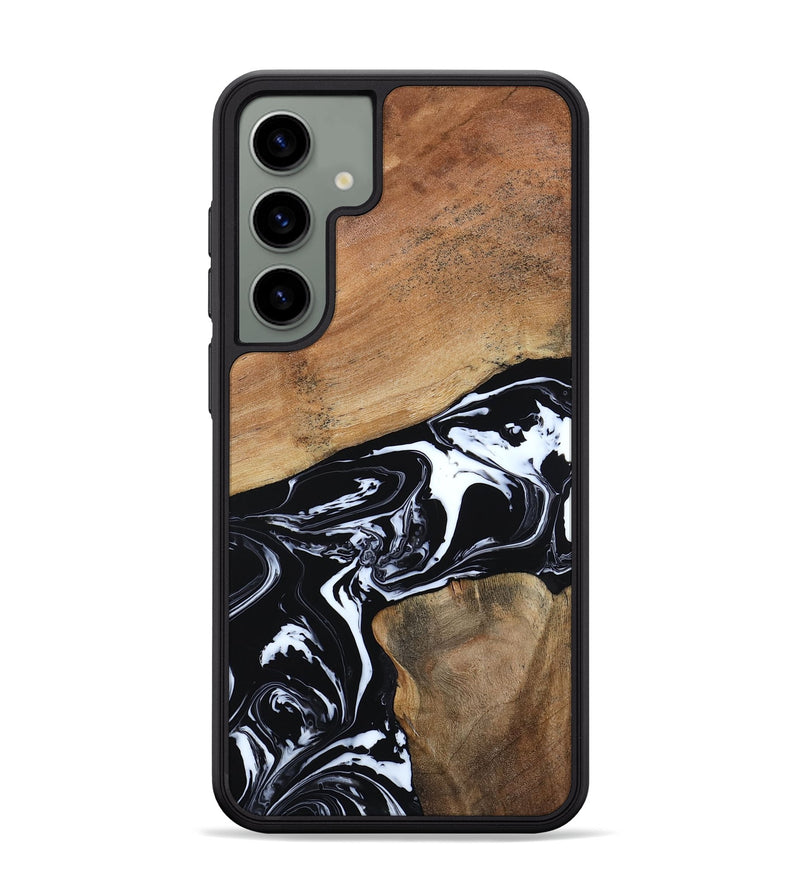 Galaxy S24 Plus Wood Phone Case - Astrid (Black & White, 794575)