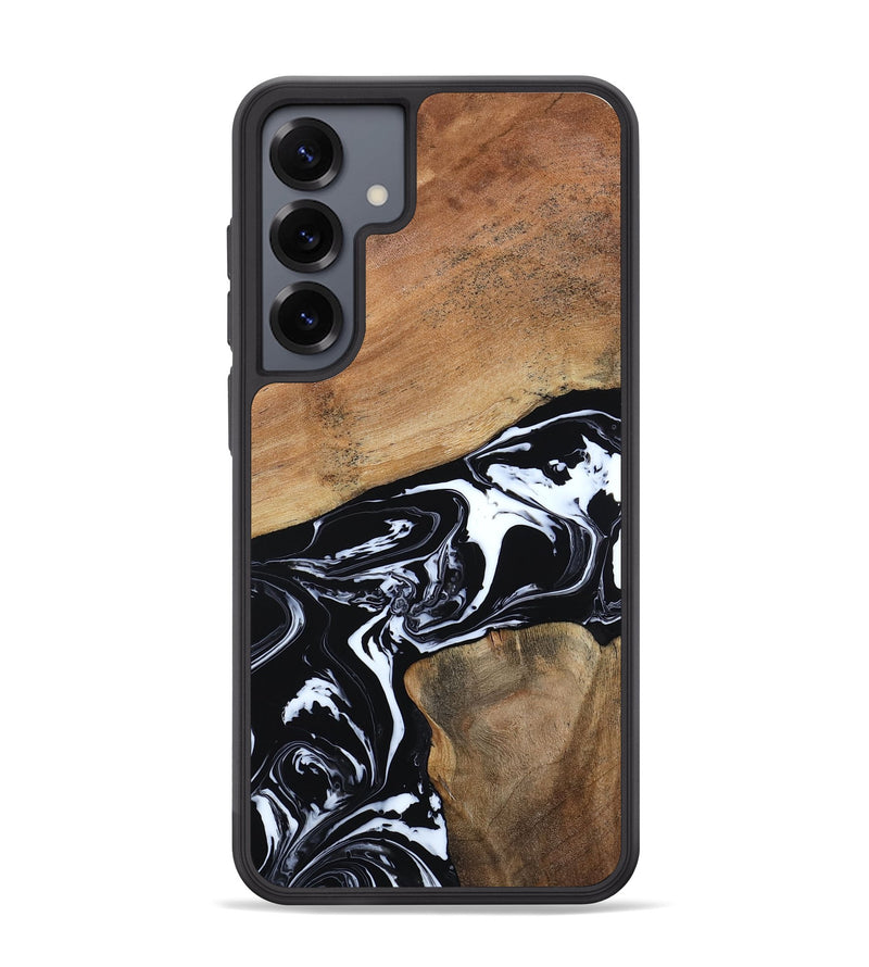 Galaxy S25 Plus Wood Phone Case - Astrid (Black & White, 794575)