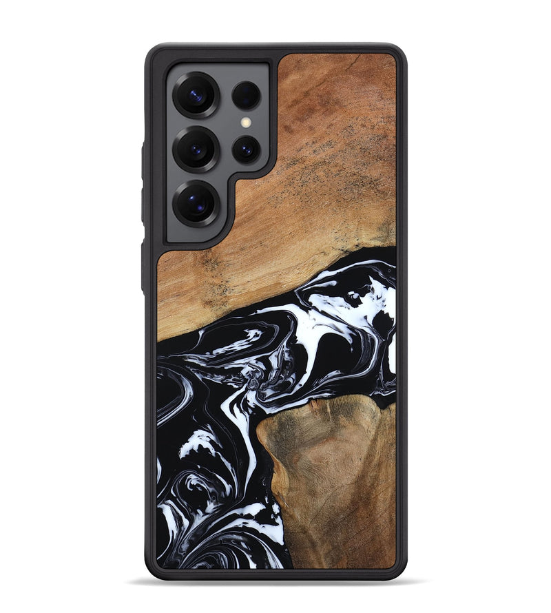 Galaxy S25 Ultra Wood Phone Case - Astrid (Black & White, 794575)