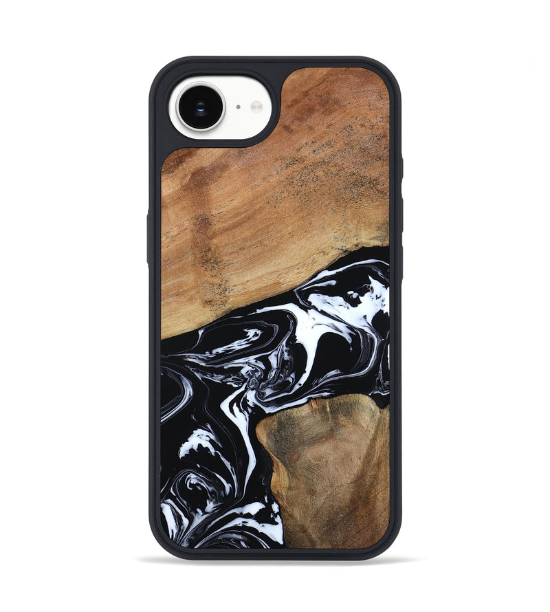 iPhone 16e Wood Phone Case - Astrid (Black & White, 794575)