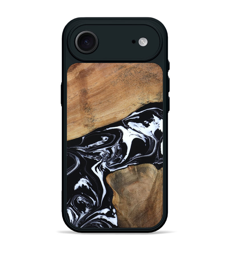 iPhone 17 Air Wood Phone Case - Astrid (Black & White, 794575)