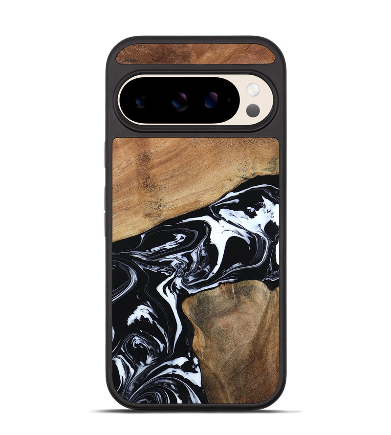 Pixel 10 Wood Phone Case - Astrid (Black & White, 794575)