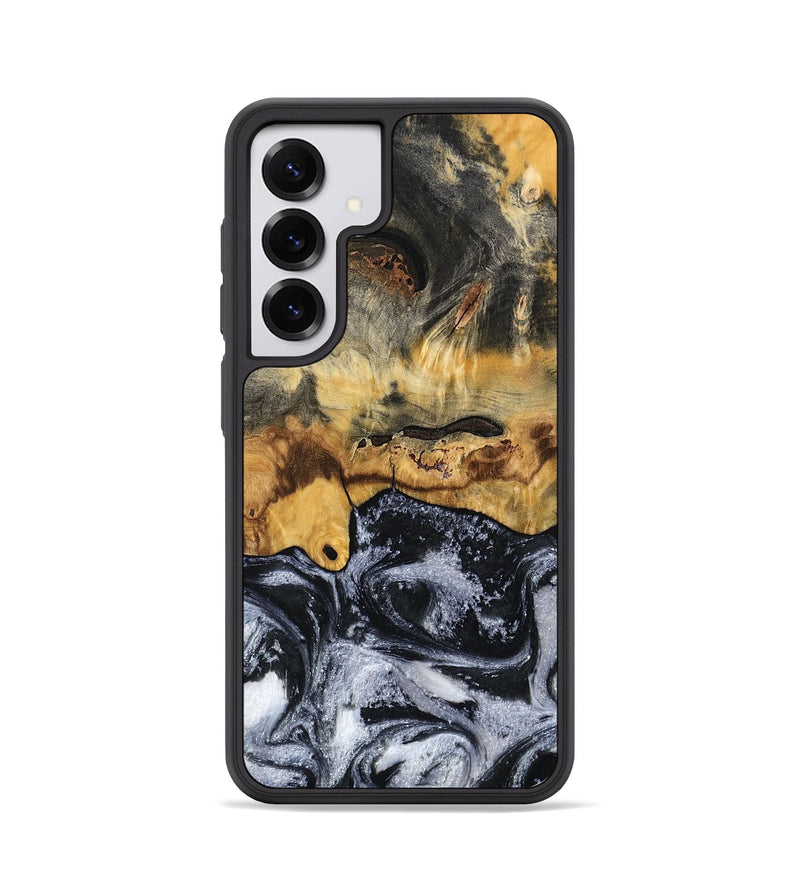Galaxy S25 Wood Phone Case - Leta (Black & White, 794576)