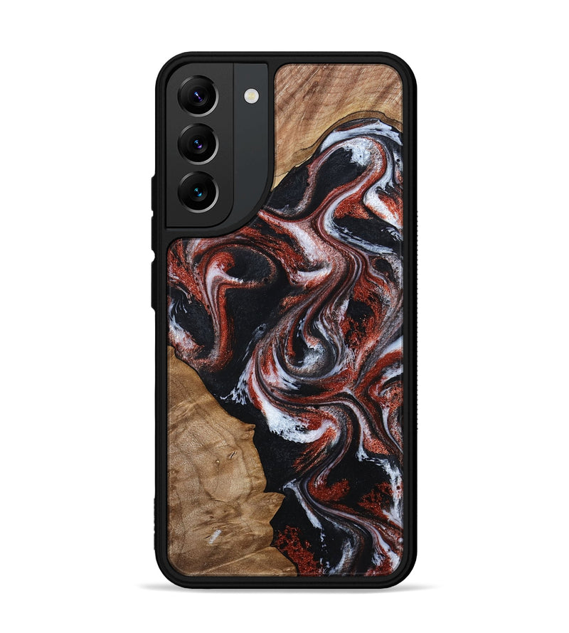 Galaxy S22 Plus Wood Phone Case - Adalyn (Black & White, 794577)