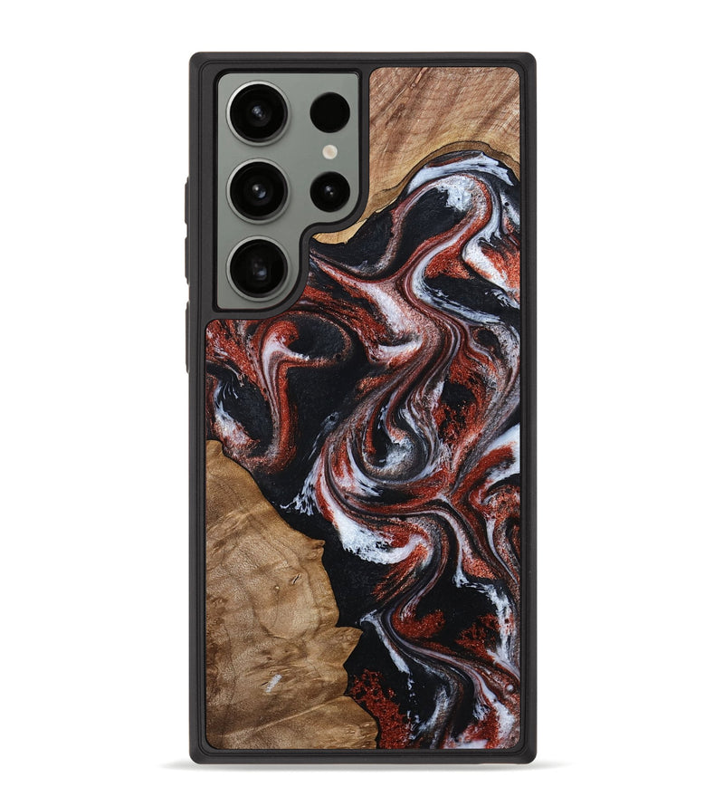 Galaxy S23 Ultra Wood Phone Case - Adalyn (Black & White, 794577)