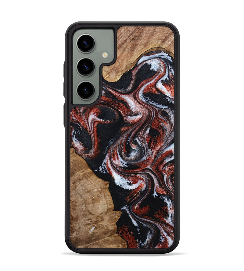 Galaxy S24 Plus Wood Phone Case - Adalyn (Black & White, 794577)