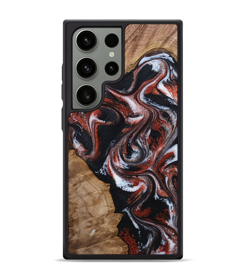 Galaxy S24 Ultra Wood Phone Case - Adalyn (Black & White, 794577)