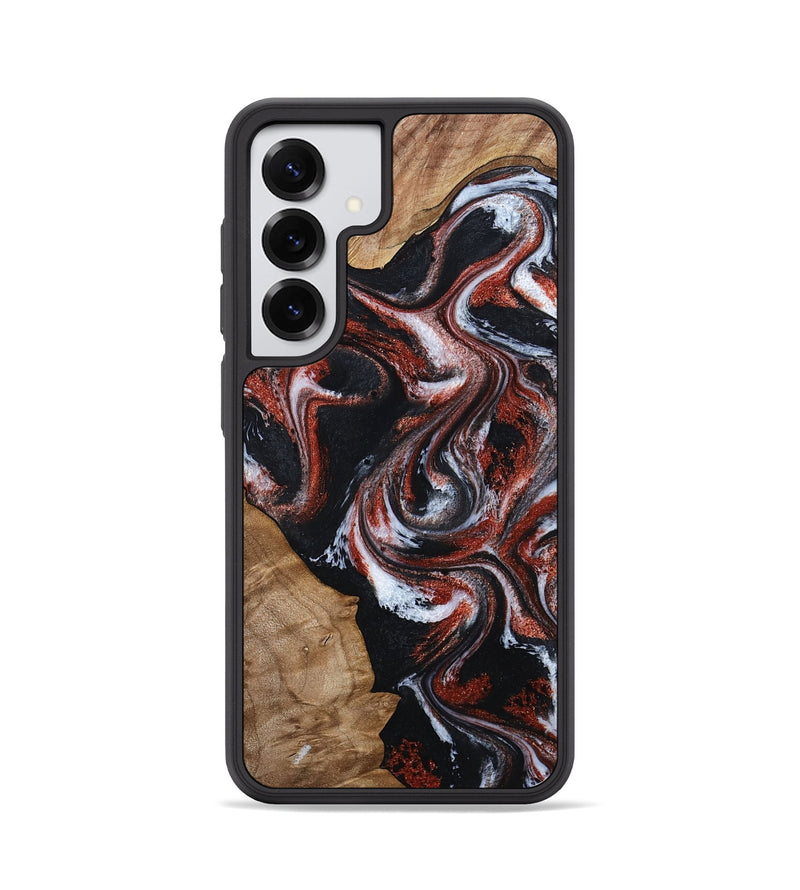 Galaxy S25 Wood Phone Case - Adalyn (Black & White, 794577)