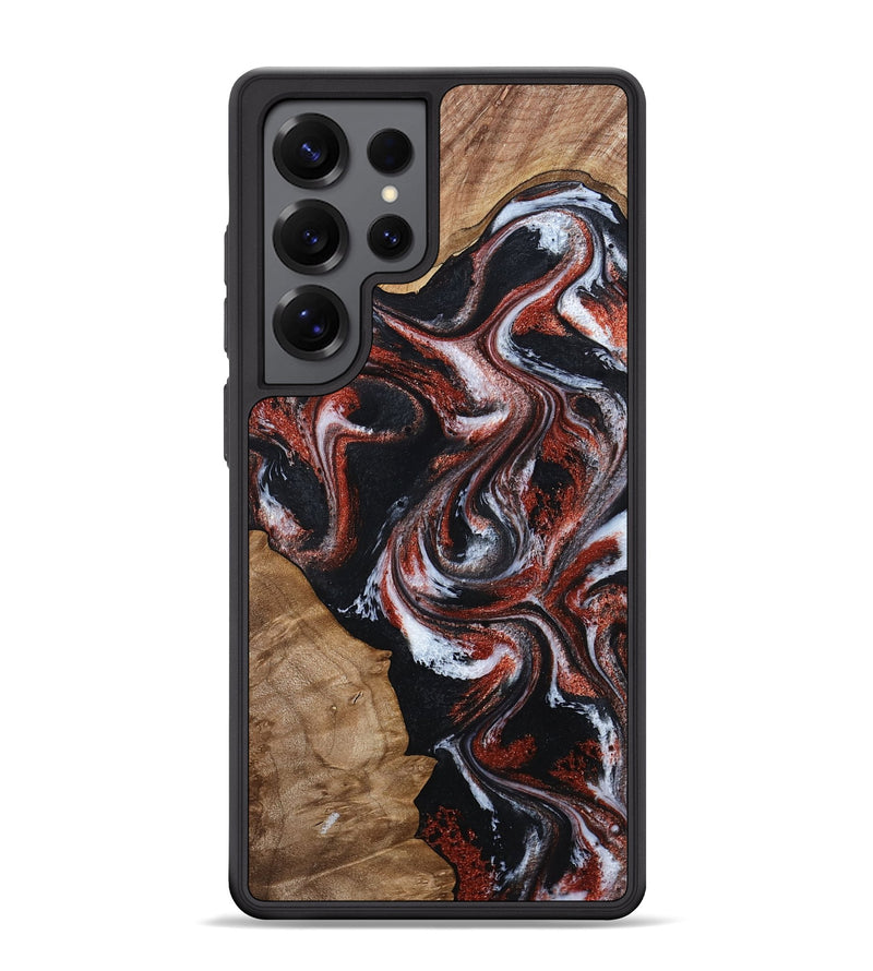 Galaxy S25 Ultra Wood Phone Case - Adalyn (Black & White, 794577)