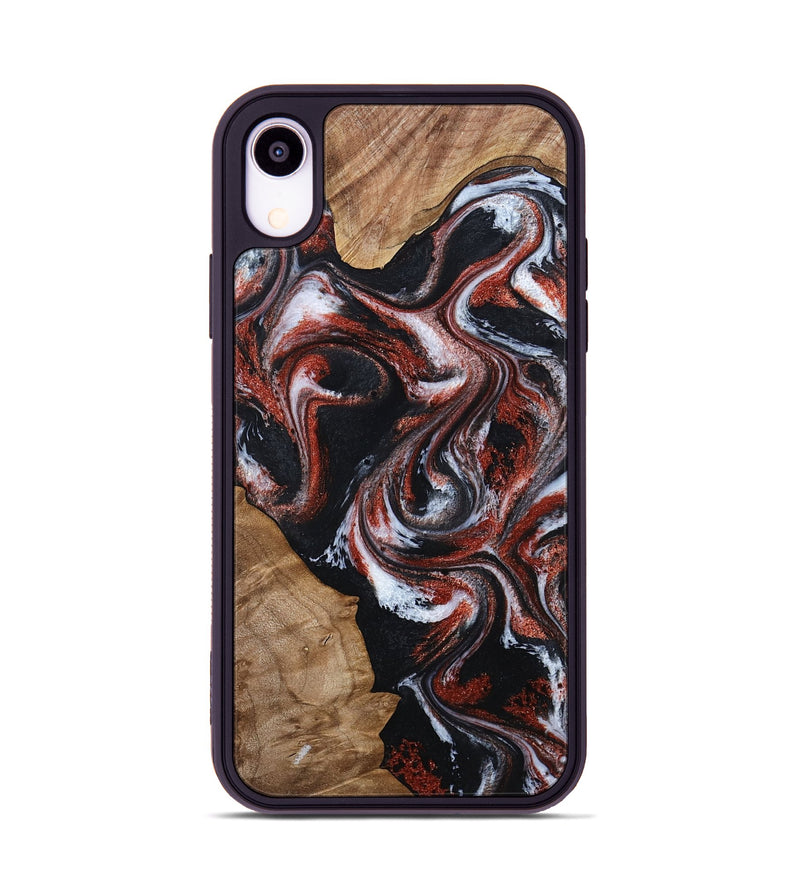 iPhone Xr Wood Phone Case - Adalyn (Black & White, 794577)