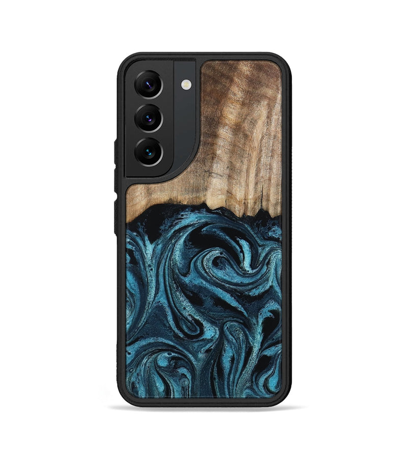 Galaxy S22 Wood Phone Case - Mac (Blue, 794581)