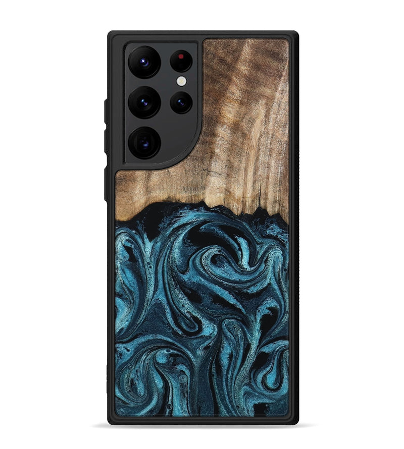 Galaxy S22 Ultra Wood Phone Case - Mac (Blue, 794581)