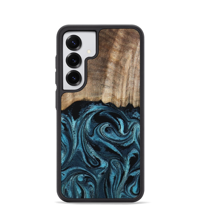 Galaxy S25 Wood Phone Case - Mac (Blue, 794581)