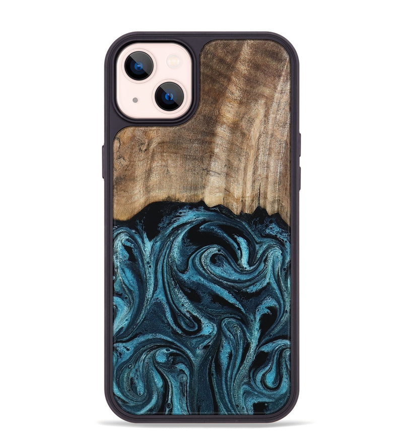 iPhone 14 Plus Wood Phone Case - Mac (Blue, 794581)