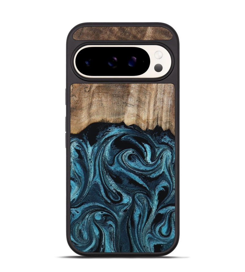 Pixel 9 Pro Wood Phone Case - Mac (Blue, 794581)