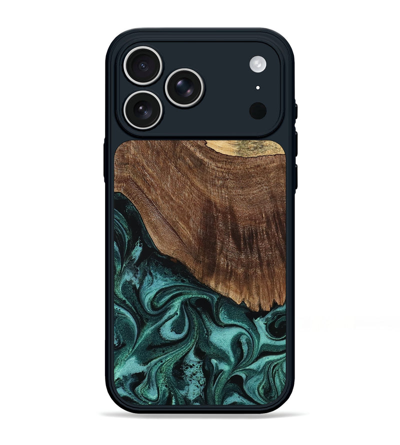 iPhone 17 Pro Max Wood Phone Case - Eugenie (Green, 794585)