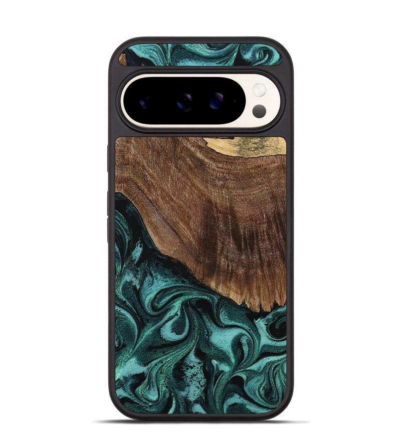 Pixel 9 Pro Wood Phone Case - Eugenie (Green, 794585)