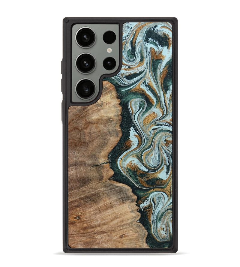 Galaxy S23 Ultra Wood Phone Case - Clement (Green, 794586)